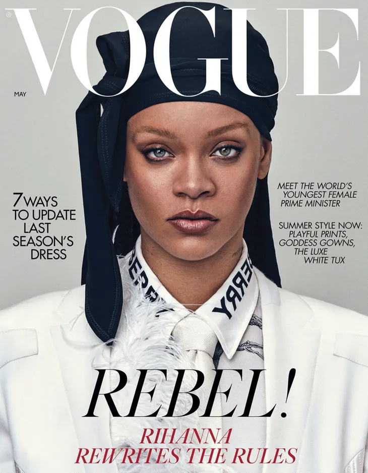 Rihanna xuất hiện đầy ấn tượng trên Vogue Anh - Ảnh 1. Rihanna xuất hiện đầy ấn tượng trên Vogue Anh - Ảnh 1.