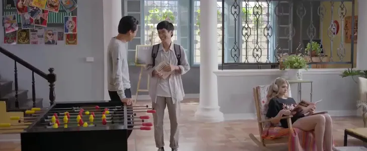 Nhà trọ Balanha - Tập 27: Nhờ hội đồng phiên dịch có tâm, Nhân cưa đổ gái Tây chỉ với 2 câu nói - Ảnh 2. Nhà trọ Balanha - Tập 27: Nhờ hội đồng phiên dịch có tâm, Nhân cưa đổ gái Tây chỉ với 2 câu nói - Ảnh 2.