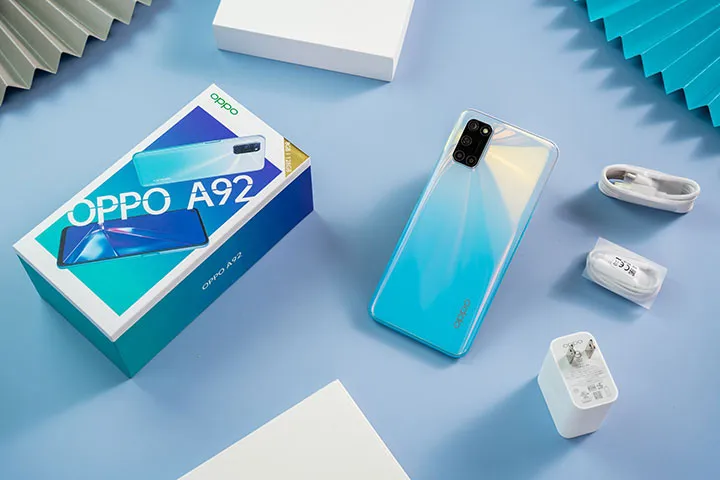 Oppo A92 lên kệ ở Việt Nam: Chip Snapdragon 665, pin 5.000 mAh, 4 camera sau, giá 6,99 triệu đồng - Ảnh 1. Oppo A92 lên kệ ở Việt Nam: Chip Snapdragon 665, pin 5.000 mAh, 4 camera sau, giá 6,99 triệu đồng - Ảnh 1.