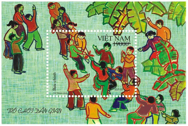 Trở lại tuổi thơ nhân dịp 1/6 với bộ tem “Trò chơi dân gian” - Ảnh 5. Trở lại tuổi thơ nhân dịp 1/6 với bộ tem “Trò chơi dân gian” - Ảnh 5.