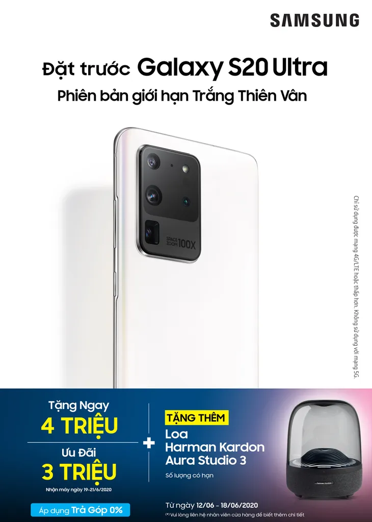 Galaxy S20 Ultra ra mắt phiên bản giới hạn Trắng thiên vân - Ảnh 1. Galaxy S20 Ultra ra mắt phiên bản giới hạn Trắng thiên vân - Ảnh 1.