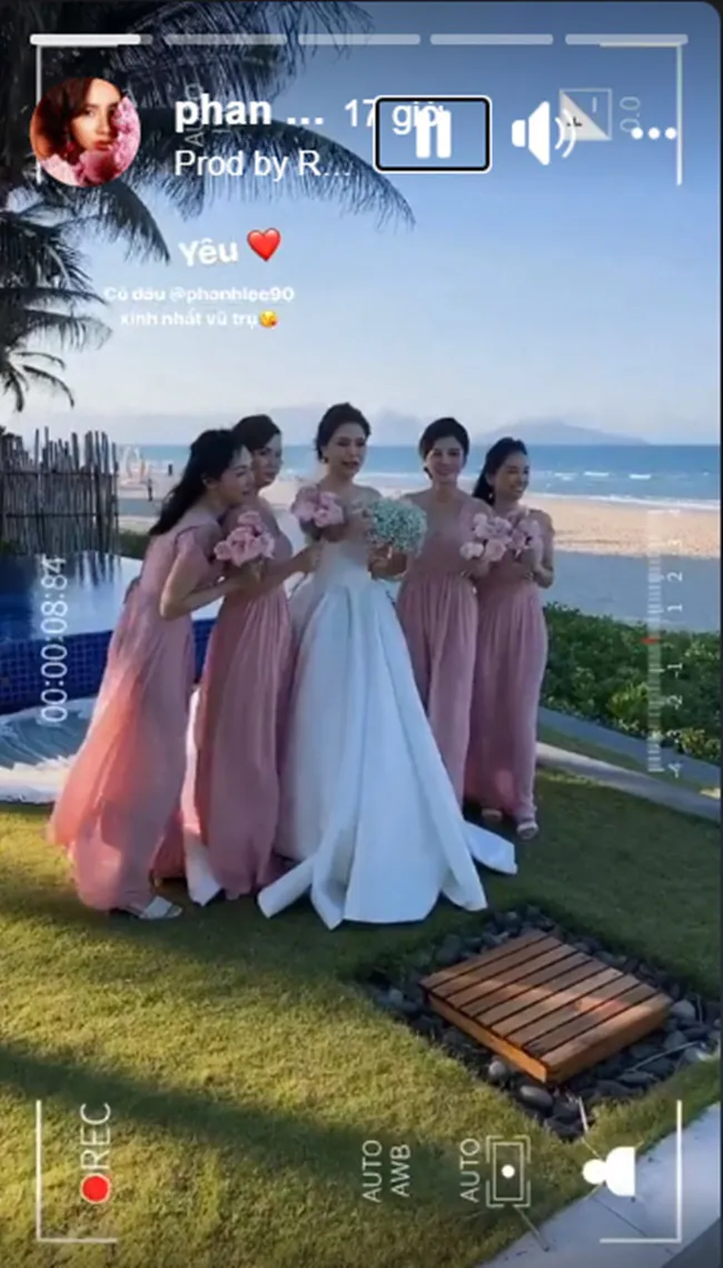 Huyền Lizzie, Vũ Thu Hoài làm phù dâu trong đám cưới Phanh Lee - Ảnh 4. Huyền Lizzie, Vũ Thu Hoài làm phù dâu trong đám cưới Phanh Lee - Ảnh 4.
