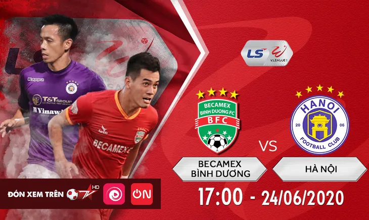 V-League vòng 6: ĐKVĐ Hà Nội và chuyến làm khách bão táp ở Bình Dương (17h, 24/6) - Ảnh 1. V-League vòng 6: ĐKVĐ Hà Nội và chuyến làm khách bão táp ở Bình Dương (17h, 24/6) - Ảnh 1.