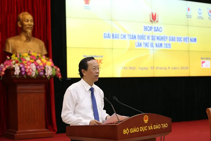 Phát động Giải Báo chí toàn quốc Vì sự nghiệp Giáo dục Việt Nam năm 2020 - Ảnh 1. Phát động Giải Báo chí toàn quốc Vì sự nghiệp Giáo dục Việt Nam năm 2020 - Ảnh 1.