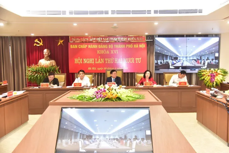Thành ủy Hà Nội quyết nghị 4 nội dung quan trọng - Ảnh 1. Thành ủy Hà Nội quyết nghị 4 nội dung quan trọng - Ảnh 1.