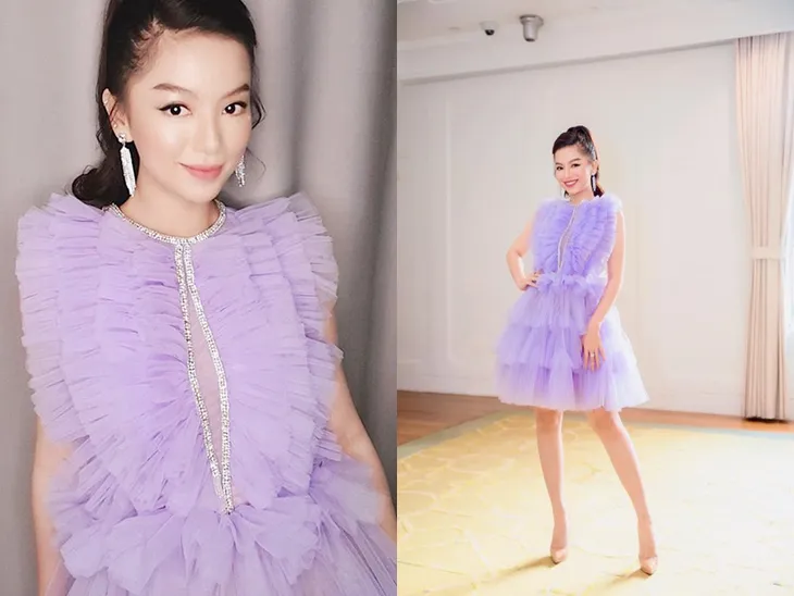 Bảo Thanh, Huyền Lizzie, Lã Thanh Huyền ào ào đuổi theo trend tím tử đinh hương - Ảnh 6. Bảo Thanh, Huyền Lizzie, Lã Thanh Huyền ào ào đuổi theo trend tím tử đinh hương - Ảnh 6.