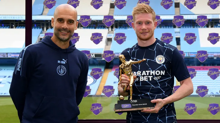Jamie Vardy, De Bruyne và Ederson giành các danh hiệu cá nhân tại Premier League 2019/20 - Ảnh 3. Jamie Vardy, De Bruyne và Ederson giành các danh hiệu cá nhân tại Premier League 2019/20 - Ảnh 3.