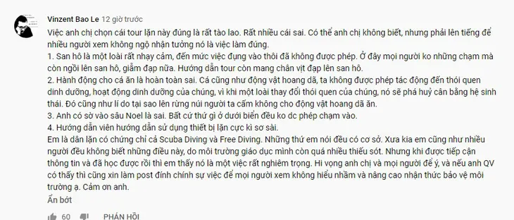 Quang Vinh, Phạm Quỳnh Anh bị chỉ trích vì ngồi trên tảng san hô sống - Ảnh 1.