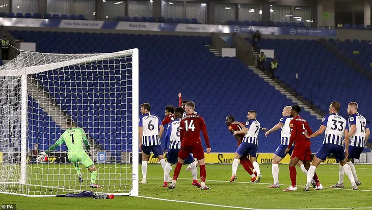 Brighton 1-3 Liverpool: Mo Salah trở lại cuộc đua Vua phá lưới (Vòng 34 Ngoại hạng Anh) - Ảnh 2. Brighton 1-3 Liverpool: Mo Salah trở lại cuộc đua Vua phá lưới (Vòng 34 Ngoại hạng Anh) - Ảnh 2.
