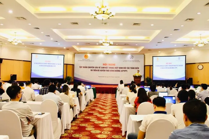 Tập huấn chuyên sâu về CPTPP: Phổ biến, tuyên truyền các cam kết của Hiệp định CPTPP - Ảnh 1. Tập huấn chuyên sâu về CPTPP: Phổ biến, tuyên truyền các cam kết của Hiệp định CPTPP - Ảnh 1.