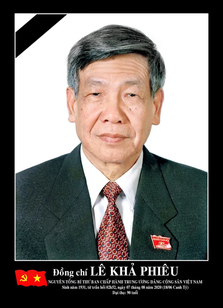 Thông cáo đặc biệt: Nguyên Tổng Bí thư Lê Khả Phiêu từ trần - Ảnh 1. Thông cáo đặc biệt: Nguyên Tổng Bí thư Lê Khả Phiêu từ trần - Ảnh 1.