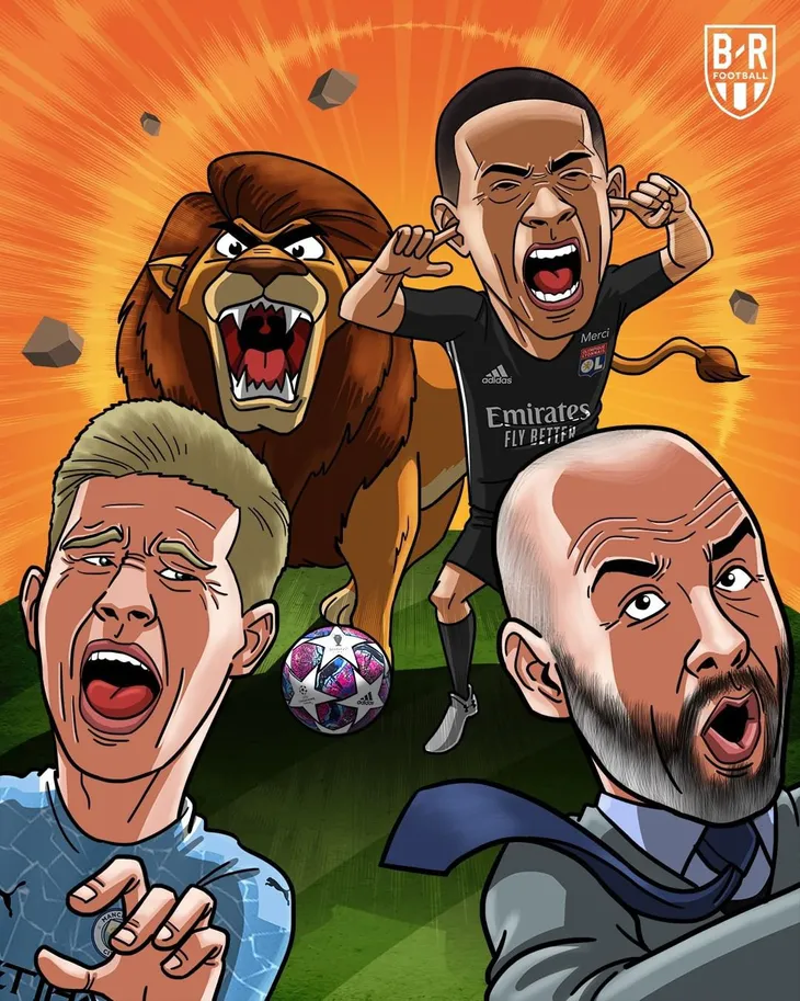 Ảnh chế sau trận Lyon thắng Manchester City - Ảnh 1. Ảnh chế sau trận Lyon thắng Manchester City - Ảnh 1.