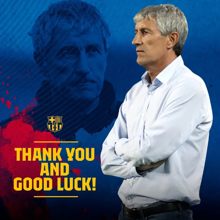 Barca chính thức sa thải HLV Quique Setien - Ảnh 1. Barca chính thức sa thải HLV Quique Setien - Ảnh 1.