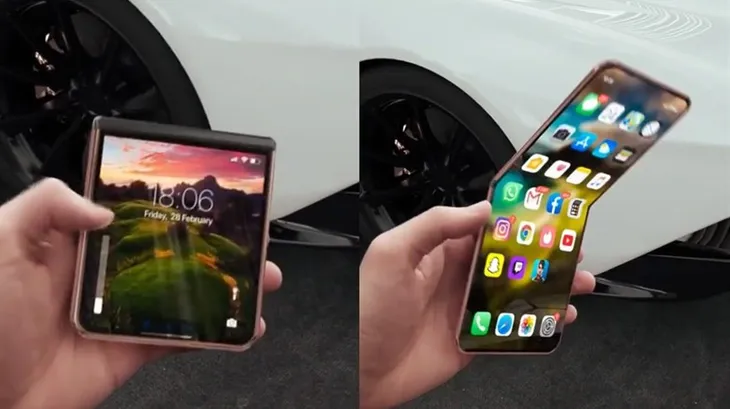 Chiếc iPhone màn hình gập trông sẽ như nào? - Ảnh 2. Chiếc iPhone màn hình gập trông sẽ như nào? - Ảnh 2.