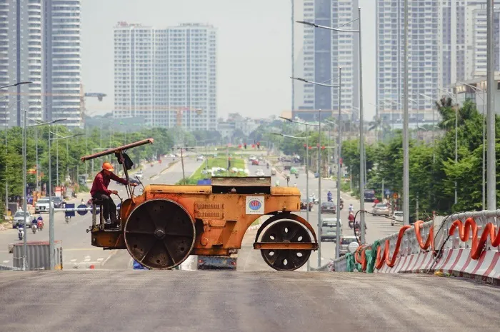 Cận cảnh cầu vượt 560 tỷ đồng của Thủ đô trước giờ thông xe - Ảnh 1. Cận cảnh cầu vượt 560 tỷ đồng của Thủ đô trước giờ thông xe - Ảnh 1.