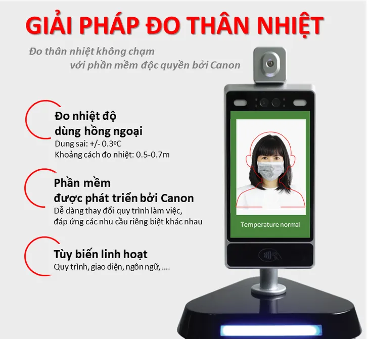 Canon ra mắt giải pháp đo thân nhiệt không chạm thời COVID-19 - Ảnh 1. Canon ra mắt giải pháp đo thân nhiệt không chạm thời COVID-19 - Ảnh 1.