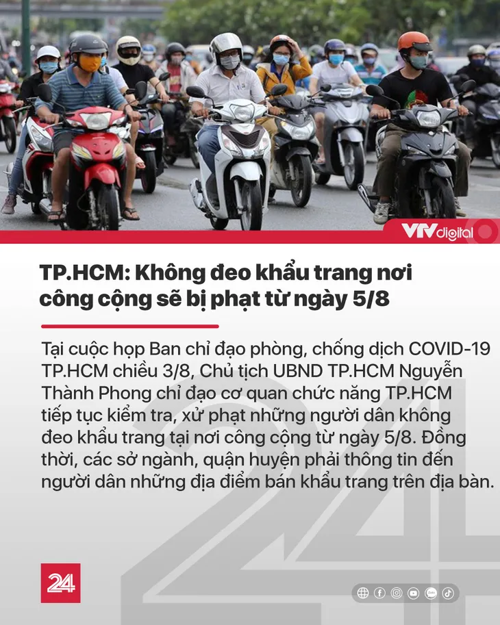 Tin nóng đầu ngày 4/8: Phạt 42,5 triệu đồng nhóm thanh niên ăn nhậu giữa mùa dịch COVID-19 - Ảnh 6.