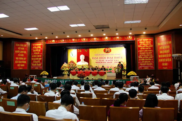 Đảng bộ Tổng công ty Giấy Việt Nam tiến hành Đại hội đại biểu lần thứ III, nhiệm kỳ 2020 - 2025 - Ảnh 1. Đảng bộ Tổng công ty Giấy Việt Nam tiến hành Đại hội đại biểu lần thứ III, nhiệm kỳ 2020 - 2025 - Ảnh 1.