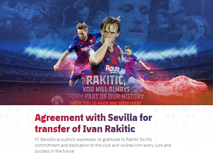 Barcelona chia tay Ivan Rakitic - Ảnh 1. Barcelona chia tay Ivan Rakitic - Ảnh 1.