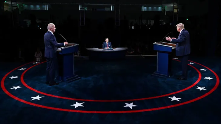 Phố Wall chìm sâu sau 90 phút tàn bạo của Trump – Biden - Ảnh 1. Phố Wall chìm sâu sau 90 phút tàn bạo của Trump – Biden - Ảnh 1.
