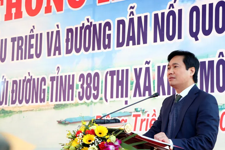 Thông xe cầu Triều nối hai tỉnh Hải Dương và Quảng Ninh - Ảnh 5. Thông xe cầu Triều nối hai tỉnh Hải Dương và Quảng Ninh - Ảnh 5.