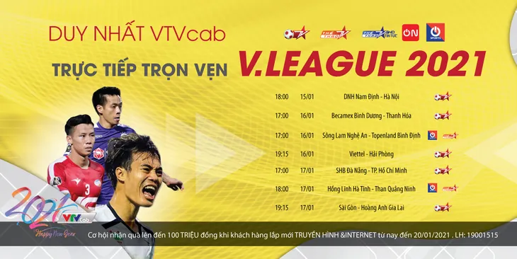 Duy nhất trên VTVcab: Trực tiếp trọn vẹn V.League 2021 - Ảnh 1.