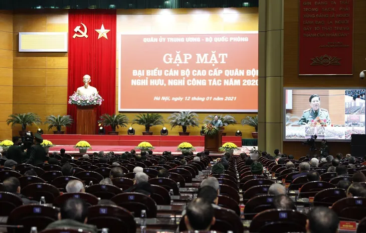 Bộ Quốc phòng gặp mặt cán bộ cao cấp Quân đội nghỉ hưu, nghỉ công tác - Ảnh 2. Bộ Quốc phòng gặp mặt cán bộ cao cấp Quân đội nghỉ hưu, nghỉ công tác - Ảnh 2.