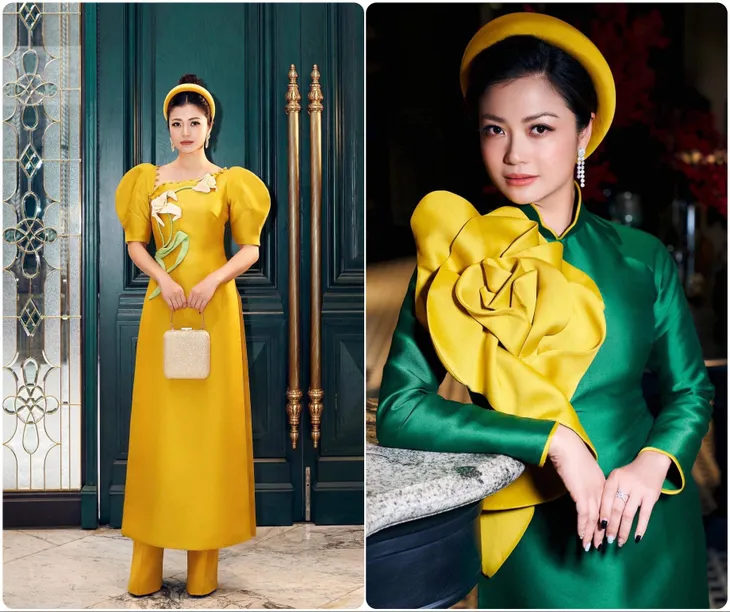 Hồng Diễm, Phương Oanh cùng dàn diễn viên diện áo dài: Ai xinh đẹp hơn? - Ảnh 4. Hồng Diễm, Phương Oanh cùng dàn diễn viên diện áo dài: Ai xinh đẹp hơn? - Ảnh 4.