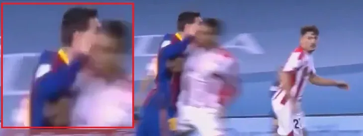 Messi lần đầu tiên nhận thẻ đỏ tại Barcelona - Ảnh 1. Messi lần đầu tiên nhận thẻ đỏ tại Barcelona - Ảnh 1.