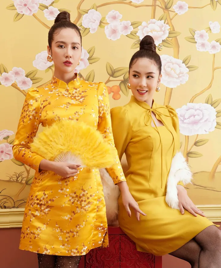 Mai Ngọc, Huyền Lizzie đẹp hút hồn trong trang phục áo dài cách tân - Ảnh 2. Mai Ngọc, Huyền Lizzie đẹp hút hồn trong trang phục áo dài cách tân - Ảnh 2.