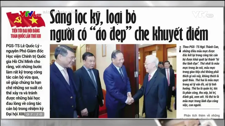 Hướng tới Đại hội Đảng XIII: Sàng lọc kỹ, loại bỏ người có “áo đẹp” che khuyết điểm - Ảnh 1. Hướng tới Đại hội Đảng XIII: Sàng lọc kỹ, loại bỏ người có “áo đẹp” che khuyết điểm - Ảnh 1.