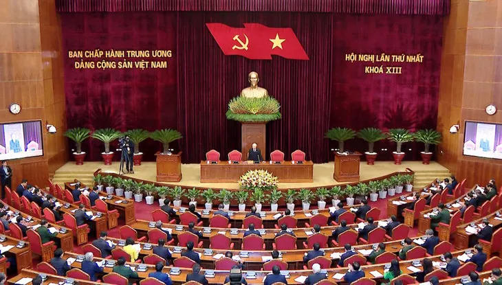 Hội nghị lần thứ nhất Ban Chấp hành Trung ương Đảng khóa XIII - Ảnh 14. Hội nghị lần thứ nhất Ban Chấp hành Trung ương Đảng khóa XIII - Ảnh 14.