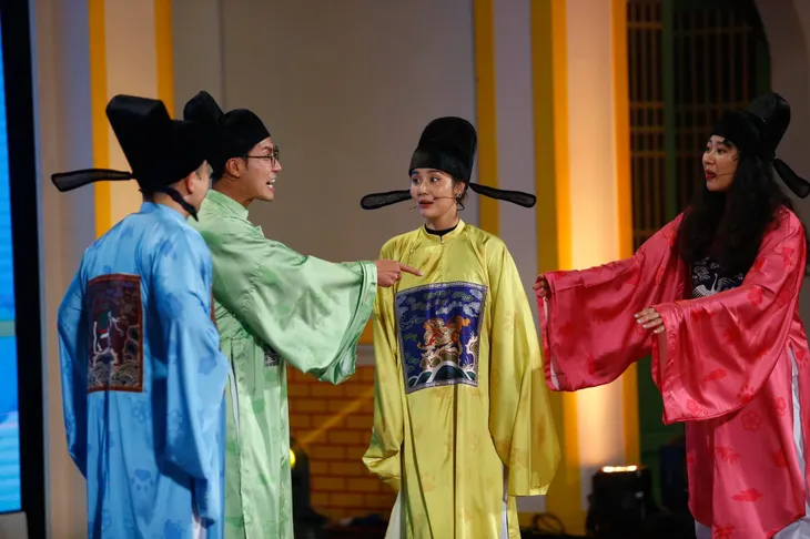 Huyền Lizzie cực nhí nhố trong chương trình Trạng nguyên nhí - Ảnh 3. Huyền Lizzie cực nhí nhố trong chương trình Trạng nguyên nhí - Ảnh 3.