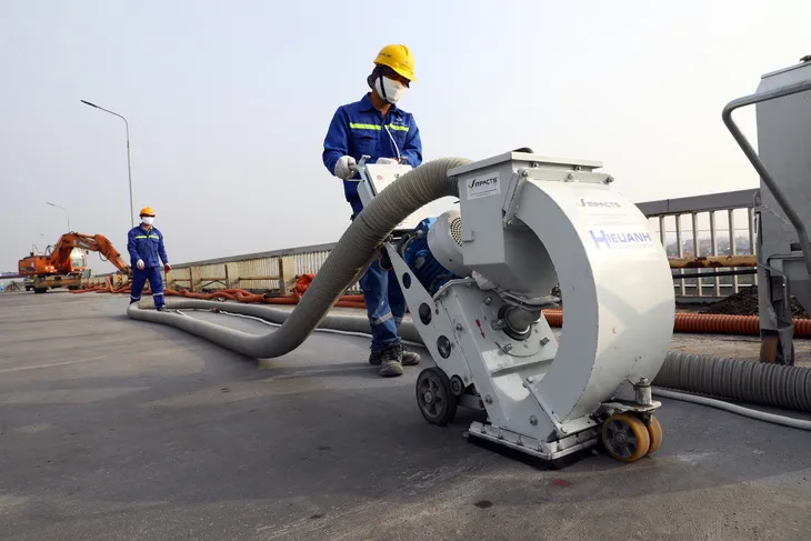 Cầu Thăng Long trước ngày thông xe - Ảnh 6. Cầu Thăng Long trước ngày thông xe - Ảnh 6.