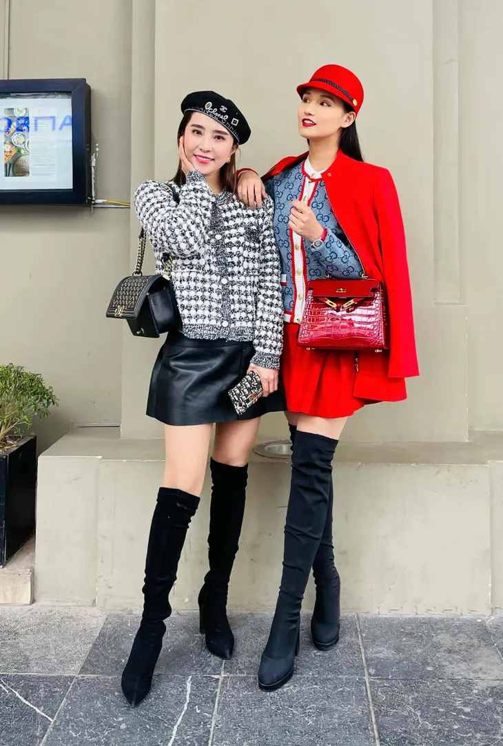 Diễn viên lên đồ ngày rét buốt: Lã Thanh Huyền quấn chăn ra đường, Bảo Hân hóa gấu bự, Hồng Diễm sang chảnh - Ảnh 5. Diễn viên lên đồ ngày rét buốt: Lã Thanh Huyền quấn chăn ra đường, Bảo Hân hóa gấu bự, Hồng Diễm sang chảnh - Ảnh 5.