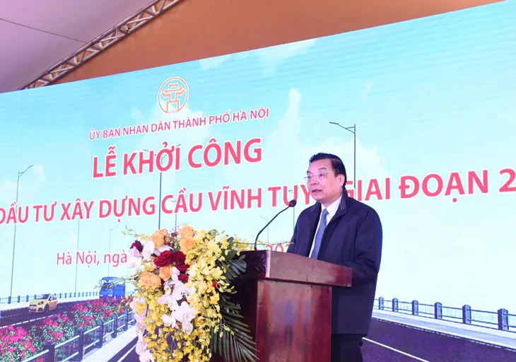 Khởi công cầu Vĩnh Tuy giai đoạn 2 - Ảnh 3. Khởi công cầu Vĩnh Tuy giai đoạn 2 - Ảnh 3.