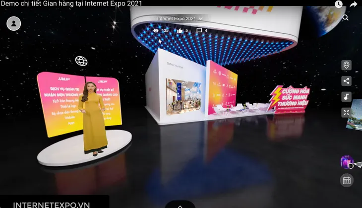 Ứng dụng công nghệ thực tế ảo - điểm nhấn tại triển lãm Internet Expo 2021 - Ảnh 2. Ứng dụng công nghệ thực tế ảo - điểm nhấn tại triển lãm Internet Expo 2021 - Ảnh 2.