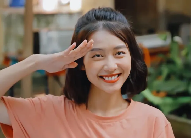Nụ cười tỏa nắng của Khả Ngân - Ảnh 1. Nụ cười tỏa nắng của Khả Ngân - Ảnh 1.