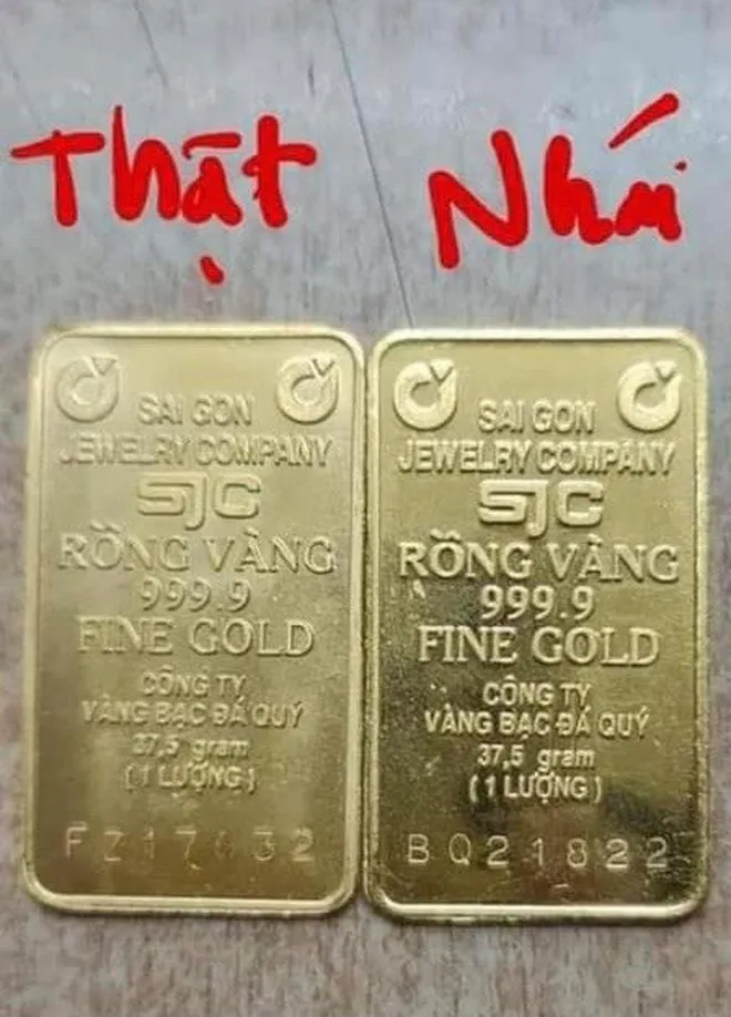 Vàng miếng nhái SJC xuất hiện khi giá đắt hơn thế giới 10 triệu đồng/lượng - Ảnh 2. Vàng miếng nhái SJC xuất hiện khi giá đắt hơn thế giới 10 triệu đồng/lượng - Ảnh 2.