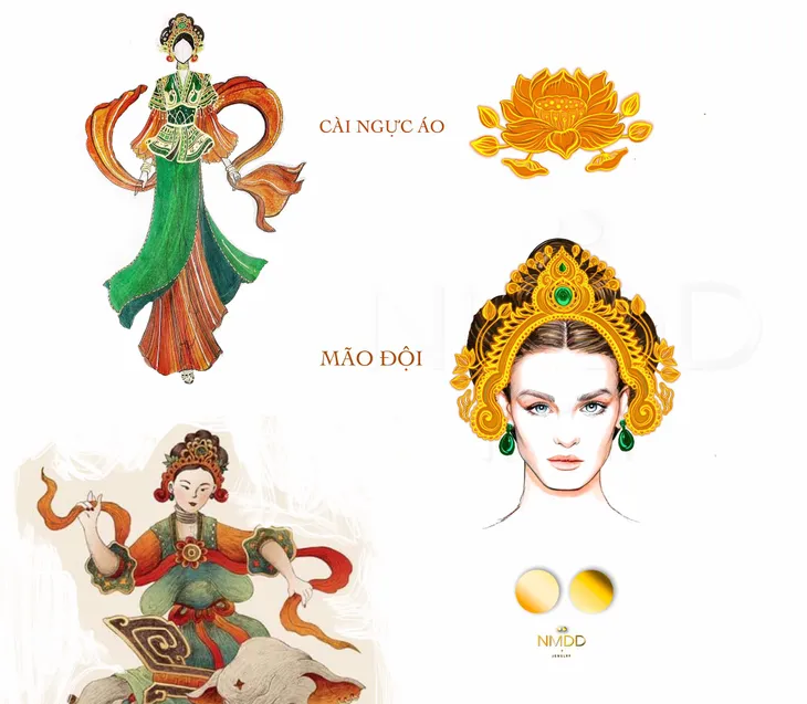 Hé lộ trang phục màn múa lụa của Đỗ Hà tại Miss World 2021 - Ảnh 5. Hé lộ trang phục màn múa lụa của Đỗ Hà tại Miss World 2021 - Ảnh 5.