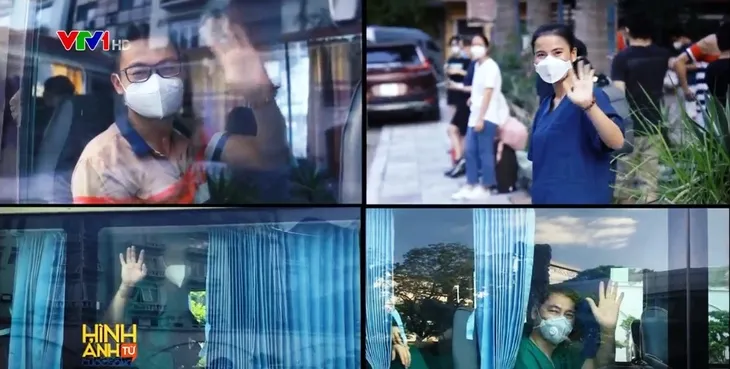 Hạnh phúc ngày trở về của các y, bác sĩ từ tâm dịch COVID-19 - Ảnh 2. Hạnh phúc ngày trở về của các y, bác sĩ từ tâm dịch COVID-19 - Ảnh 2.