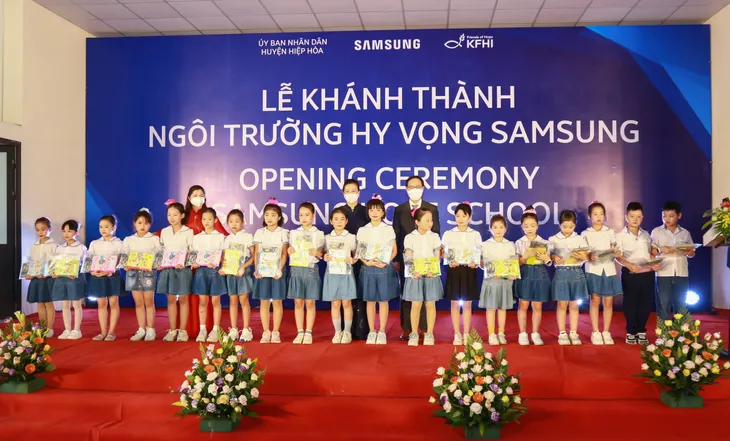 Khánh thành Trường học Hy vọng thứ ba tại Bắc Giang - Ảnh 1. Khánh thành Trường học Hy vọng thứ ba tại Bắc Giang - Ảnh 1.