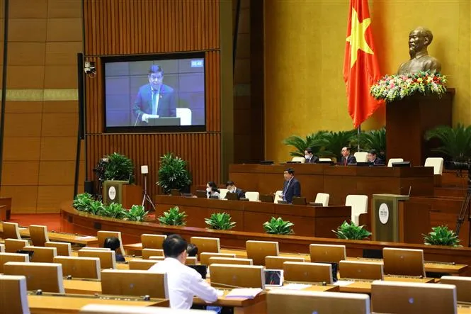 Đa số đại biểu nhất trí phạm vi sửa đổi, thay thế phụ lục danh mục chỉ tiêu thống kê quốc gia - Ảnh 1. Đa số đại biểu nhất trí phạm vi sửa đổi, thay thế phụ lục danh mục chỉ tiêu thống kê quốc gia - Ảnh 1.