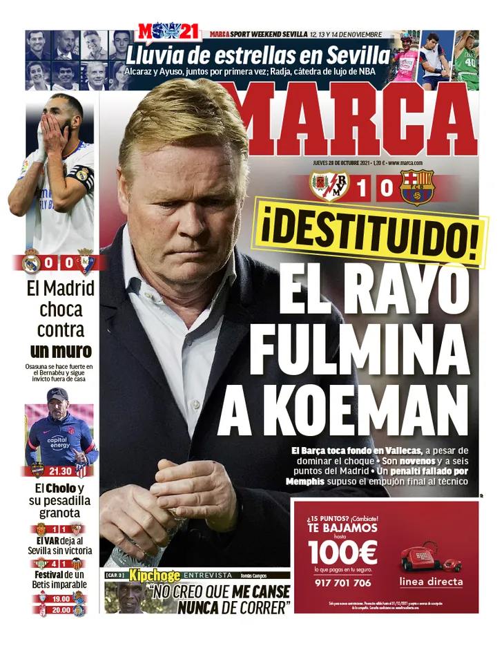 Báo châu Âu nói gì về quyết định sa thải HLV Ronald Koeman - Ảnh 6. Báo châu Âu nói gì về quyết định sa thải HLV Ronald Koeman - Ảnh 6.