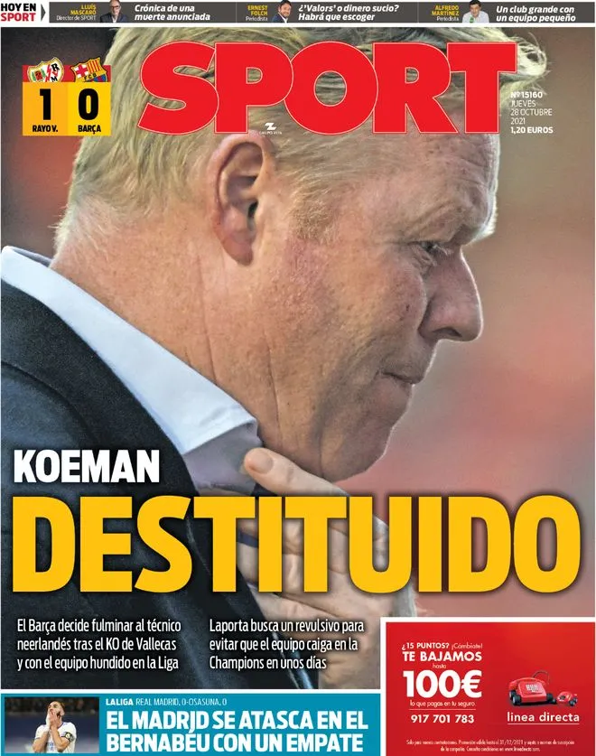 Báo châu Âu nói gì về quyết định sa thải HLV Ronald Koeman - Ảnh 4. Báo châu Âu nói gì về quyết định sa thải HLV Ronald Koeman - Ảnh 4.