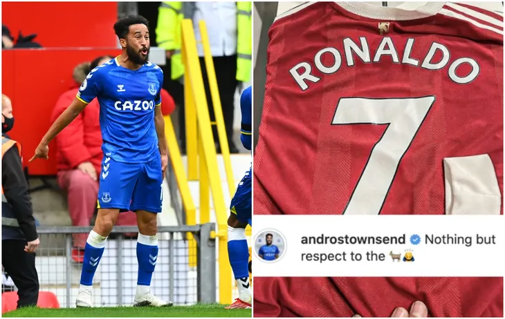 Townsend thuyết phục 4 lần mới được Ronaldo cho áo đấu - Ảnh 1. Townsend thuyết phục 4 lần mới được Ronaldo cho áo đấu - Ảnh 1.