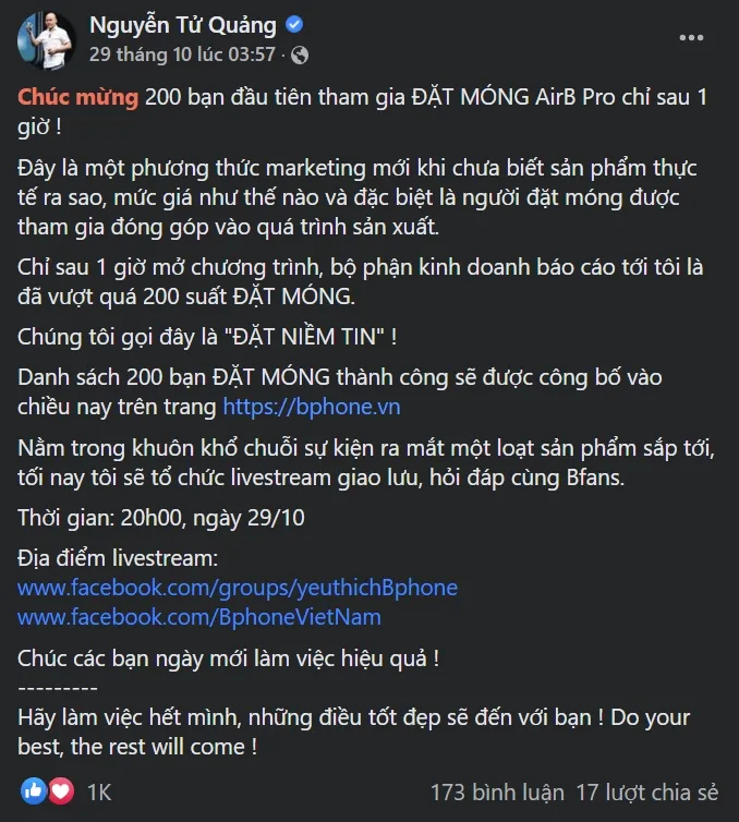 Tai nghe AirB giống AirPods Pro, CEO Bkav khẳng định đó là một cách để marketing - Ảnh 1. Tai nghe AirB giống AirPods Pro, CEO Bkav khẳng định đó là một cách để marketing - Ảnh 1.