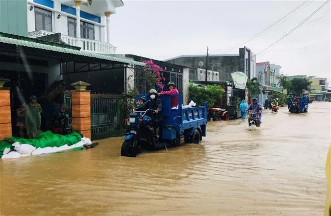 Mưa lớn tiếp tục gây ngập lụt, sạt lở tại Bình Định - Ảnh 7. Mưa lớn tiếp tục gây ngập lụt, sạt lở tại Bình Định - Ảnh 7.