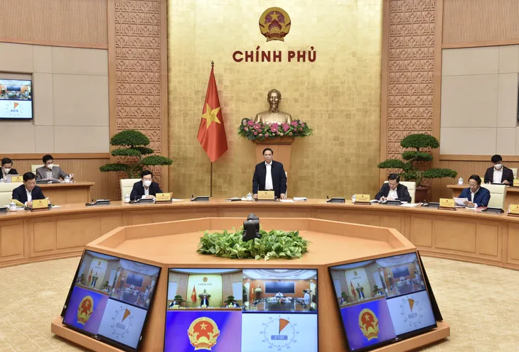 Thủ tướng chủ trì phiên họp Chính phủ chuyên đề xây dựng pháp luật - Ảnh 1. Thủ tướng chủ trì phiên họp Chính phủ chuyên đề xây dựng pháp luật - Ảnh 1.