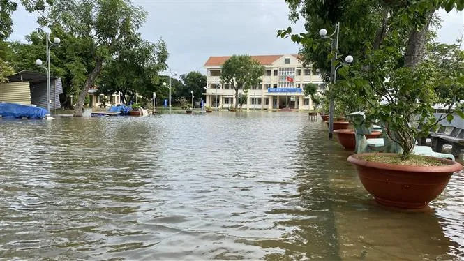 Bình Định: Hàng ngàn học sinh phải nghỉ học do mưa lũ - Ảnh 2. Bình Định: Hàng ngàn học sinh phải nghỉ học do mưa lũ - Ảnh 2.